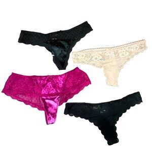 4 Brand New Victoria’s Secret Thongs